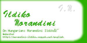 ildiko morandini business card